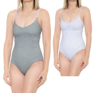 PrAna Jess Reversible One-Piece Swimsuit UPF 50+ size XS